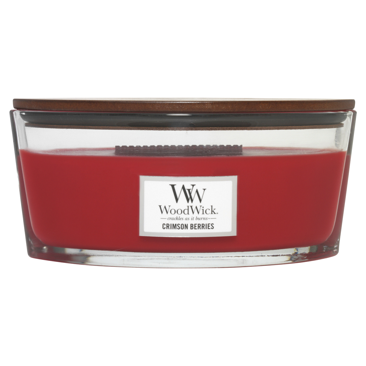 slide 1 of 5, Woodwick Ellipse Jar Candle Crimson Berries, 16 oz