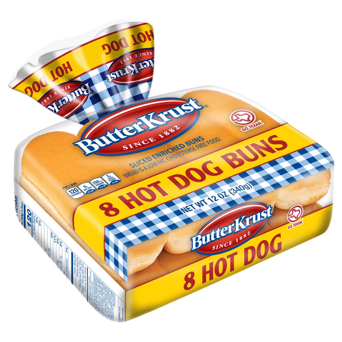 slide 11 of 13, BUTTER KRUST Butterkrust Hot Dog Rolls, 1 ct