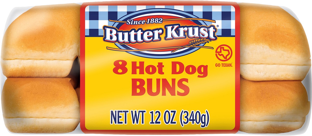 slide 9 of 13, BUTTER KRUST Butterkrust Hot Dog Rolls, 1 ct