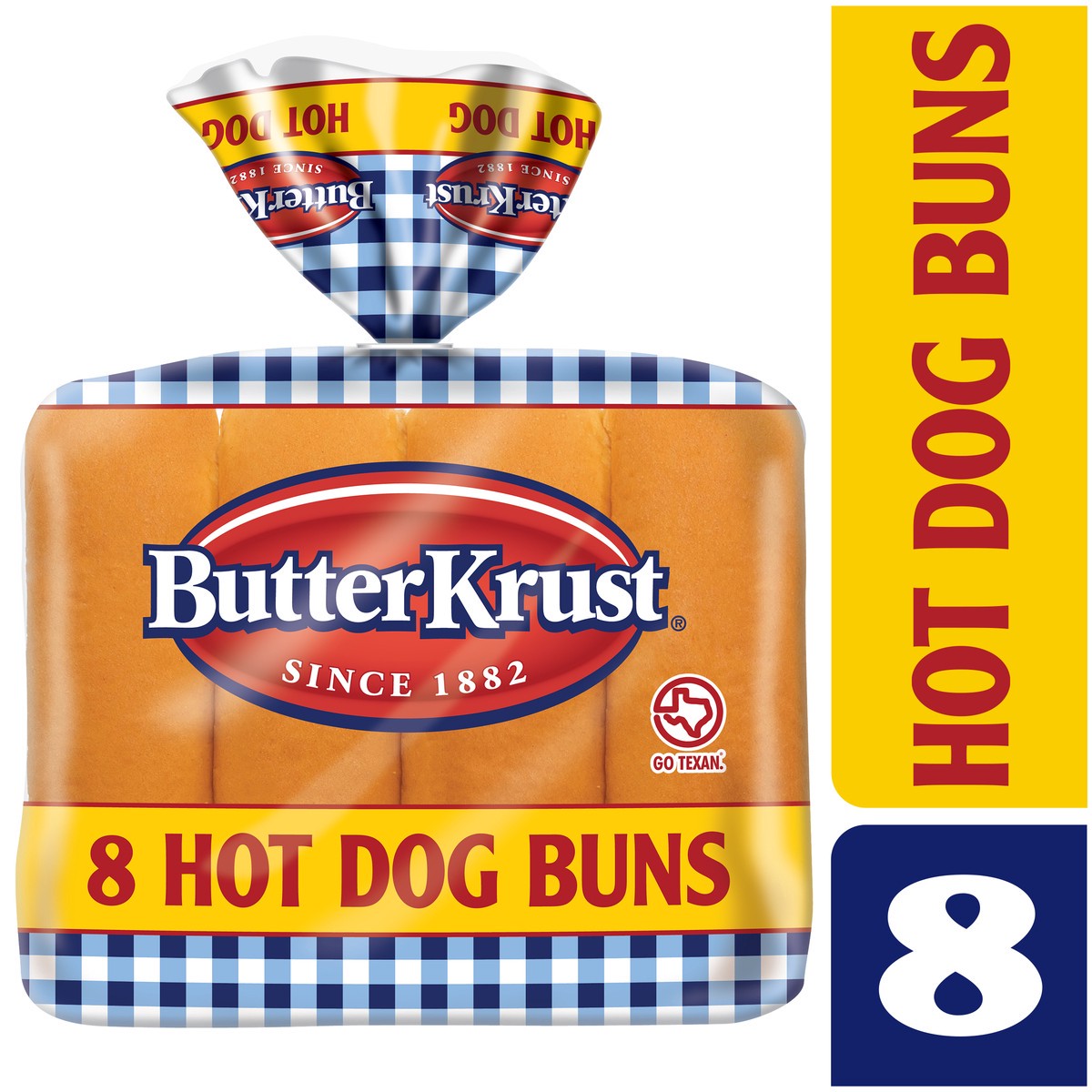 slide 12 of 13, BUTTER KRUST Butterkrust Hot Dog Rolls, 1 ct