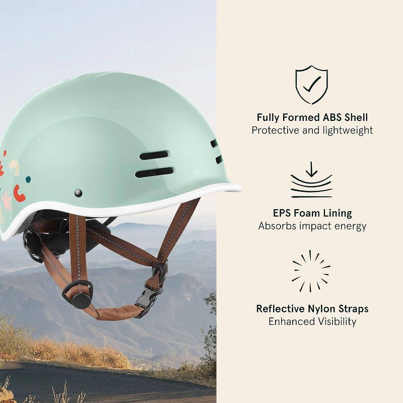 slide 5 of 7, Retrospec Bicycles Remi Cycling Youth Bike Helmet - Matte Mint: EPS Material, Ages 5+, 1 ct