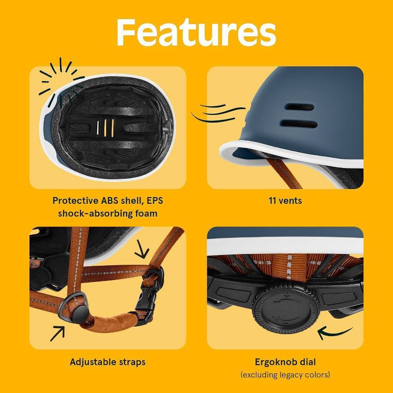 slide 4 of 7, Retrospec Bicycles Remi Cycling Youth Bike Helmet - Matte Navy: EPS Material, Ages 5+, 1 ct