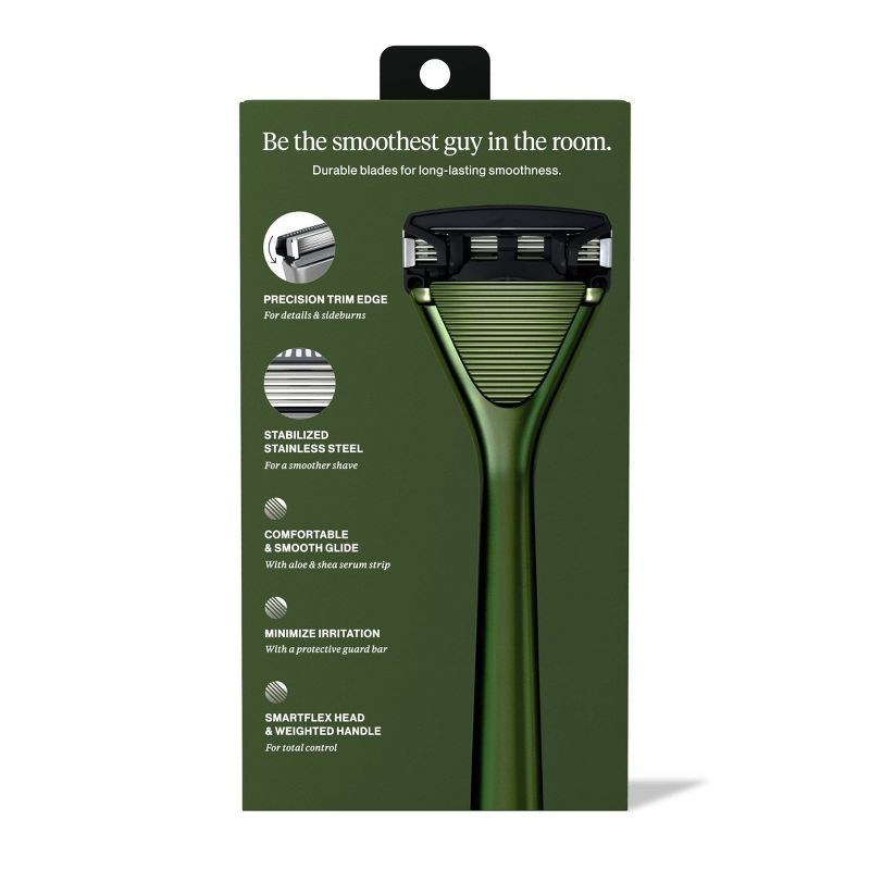 slide 3 of 9, House of Atlas Essential Razor Kit - Tactical - 5ct, 5 ct