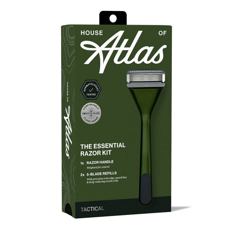 slide 4 of 9, House of Atlas Essential Razor Kit - Tactical - 5ct, 5 ct