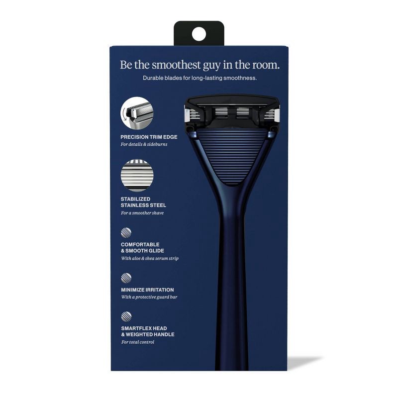 slide 3 of 9, House of Atlas Essential Razor Kit - Dusk - 5ct, 5 ct