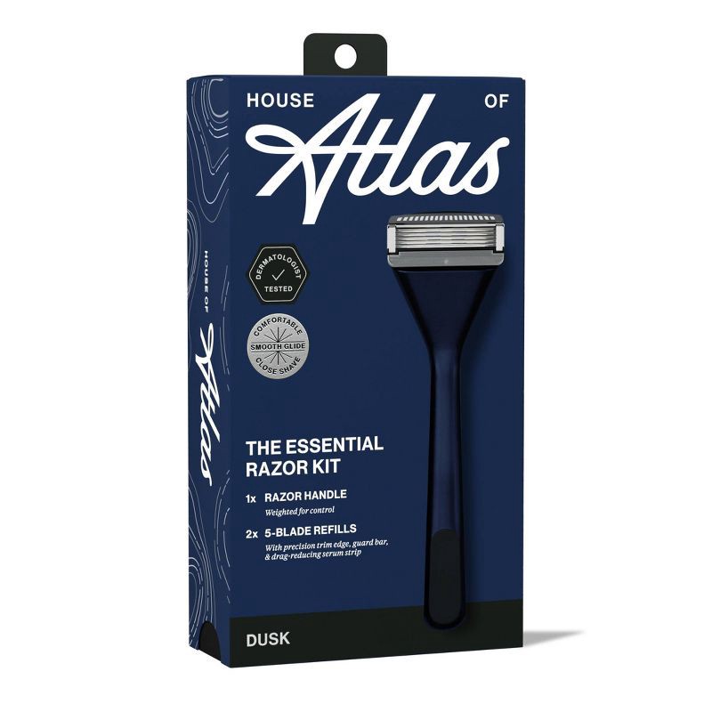 slide 4 of 9, House of Atlas Essential Razor Kit - Dusk - 5ct, 5 ct