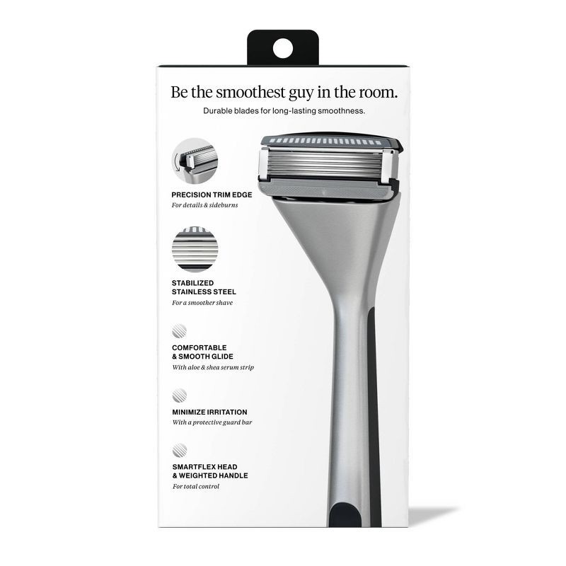 slide 2 of 9, House of Atlas Premium Razor Kit - Stainless - 5ct, 5 ct
