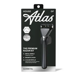 House of Atlas Premium Razor Kit - Gunmetal - 5ct