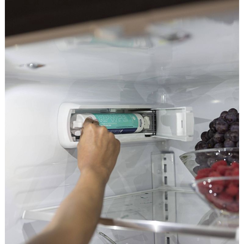 slide 7 of 8, GE Appliances RPWFE Replacement Refrigerator Water Filter: Filters Pharmaceuticals, Asbestos, Mercury, Lead, Pesticides, 1 ct