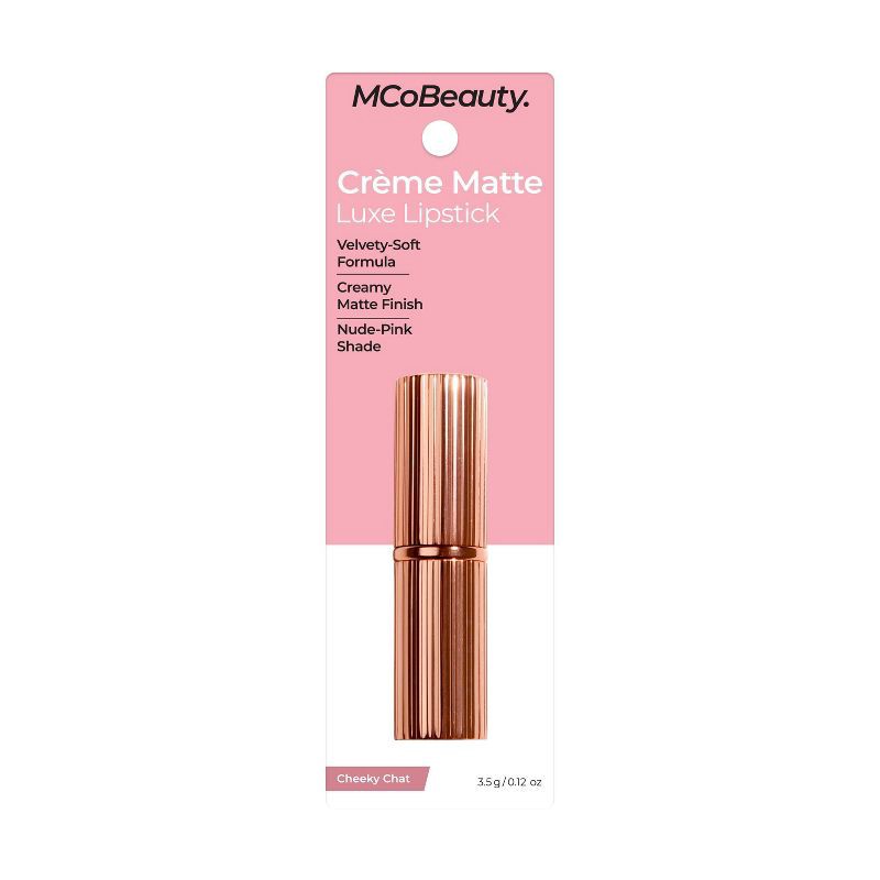 slide 10 of 10, MCoBeauty Creme Matte Luxe Lipstick - Cheeky Chat - 0.12oz, 0.12 oz