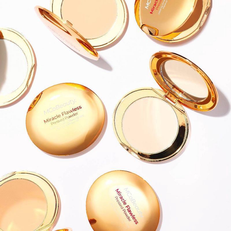 slide 4 of 8, MCoBeauty Miracle Flawless Pressed Powder - 1 Light, 1 ct