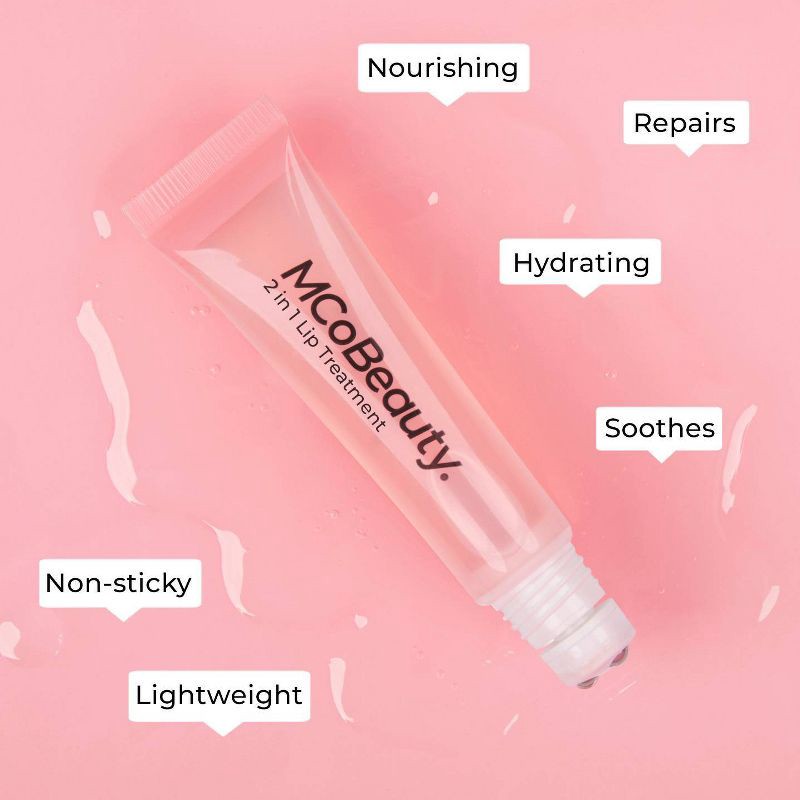 slide 5 of 10, MCoBeauty 2-in-1 Glow & Treat Lip Oil - Berry - 0.51oz, 0.51 oz