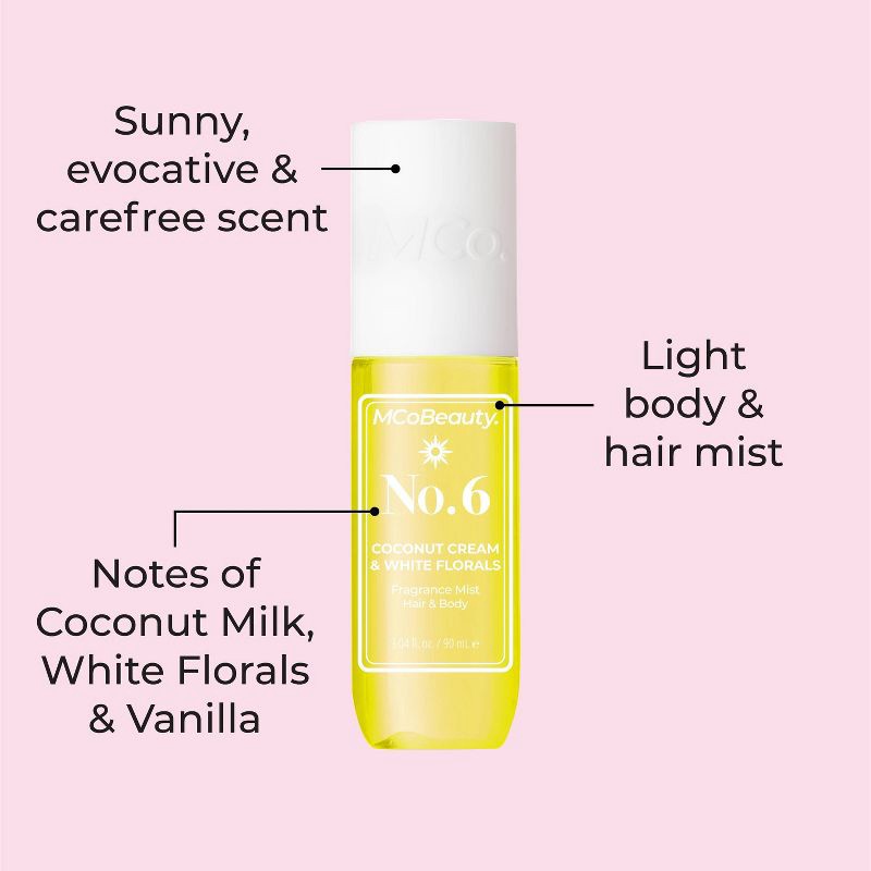 slide 4 of 7, MCoBeauty Fragrance Mist - No.6 - Coconut Milk & Vanilla - 3.04 fl oz, 3.04 fl oz