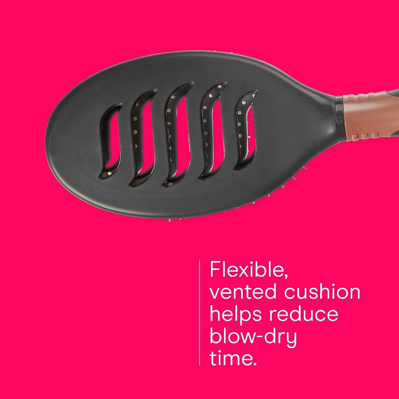 slide 3 of 8, Conair Copper Pro Quick Blow Dry Vented Copper Pin Cushion Vent Hair Brush - All Hair, 1 ct