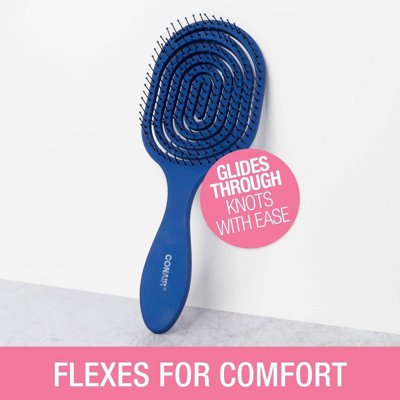 slide 6 of 7, Conair Detangle Delight Circle Flexi-Head Vent Hair Brush, 1 ct