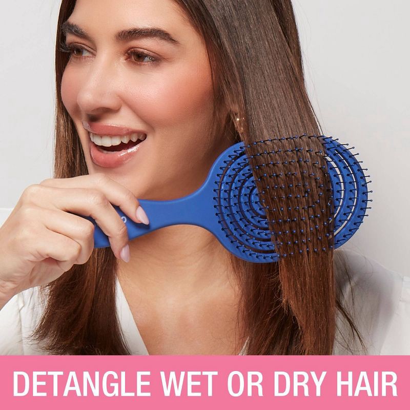 slide 7 of 7, Conair Detangle Delight Circle Flexi-Head Vent Hair Brush, 1 ct