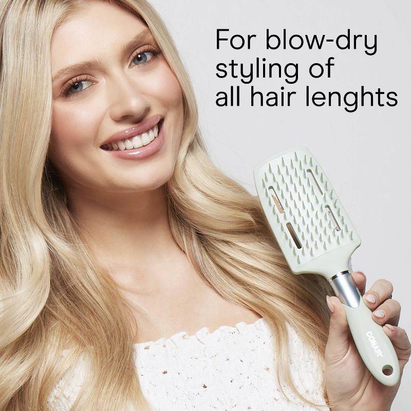 slide 5 of 8, Conair Velvet Touch Vent Blowdry Vent Hair Brush - All Hair, 1 ct