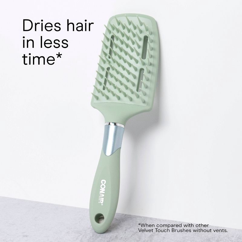 slide 7 of 8, Conair Velvet Touch Vent Blowdry Vent Hair Brush - All Hair, 1 ct
