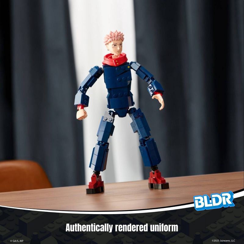 slide 16 of 17, BLDR Jujutsu Kaisen Yuji Itadori Buildable Action Figure Construction Set - 298pc, 298 ct