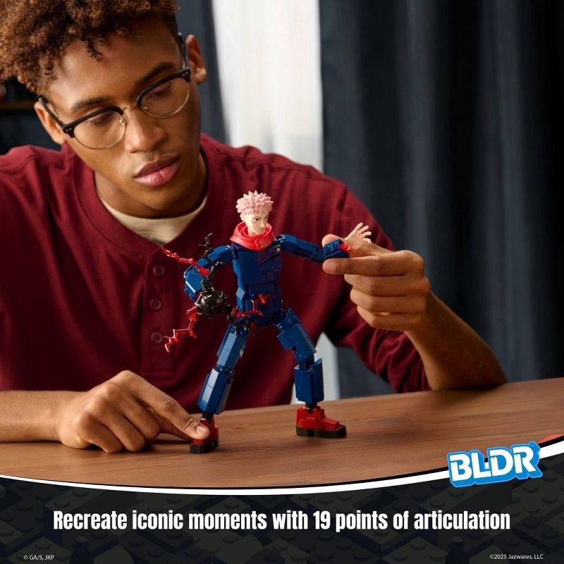 slide 17 of 17, BLDR Jujutsu Kaisen Yuji Itadori Buildable Action Figure Construction Set - 298pc, 298 ct