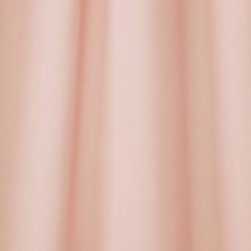 slide 3 of 5, 42"W x 84"L Tie Top Embellished Kids' Blackout Window Curtain Panel with Ties Pink - Pillowfort™, 1 ct