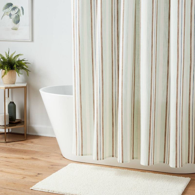 slide 2 of 5, 13pc Coastal Mondadori Shower Curtain Set - Threshold™, 13 ct