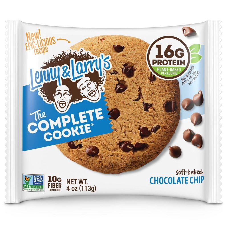 slide 8 of 8, Lenny & Larry's Complete Vegan Cookies - Chocolate Chip - 6ct, 6 ct