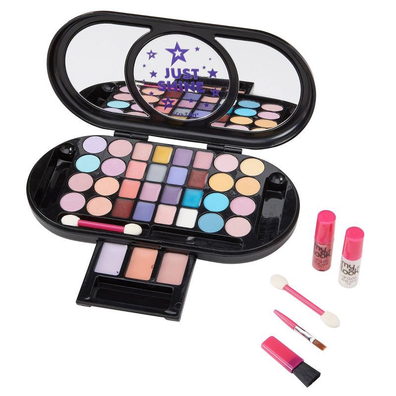 slide 3 of 8, My Look Glow Pretty Beauty Compact: Craft Activity Kit with Applicator, Plastic Material, 1 ct