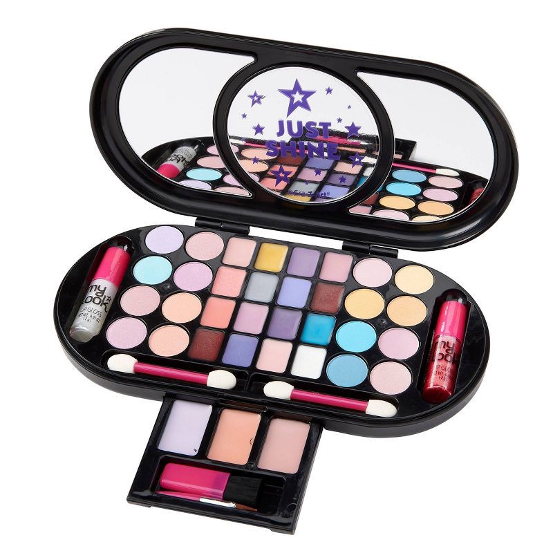 slide 4 of 8, My Look Glow Pretty Beauty Compact: Craft Activity Kit with Applicator, Plastic Material, 1 ct