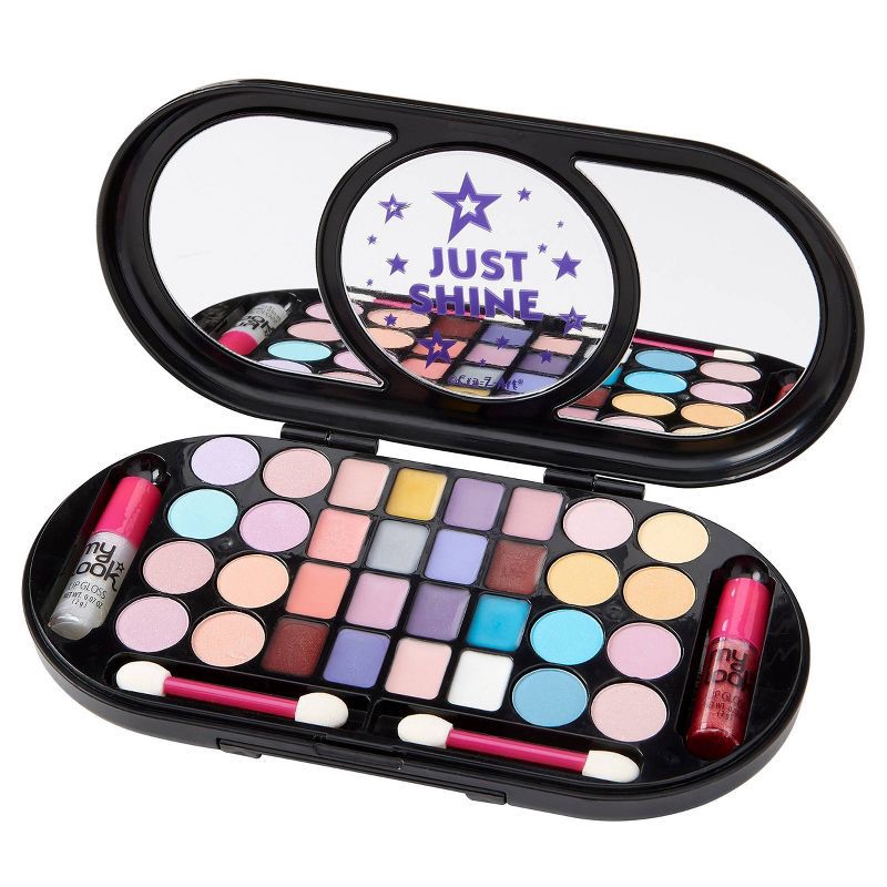 slide 5 of 8, My Look Glow Pretty Beauty Compact: Craft Activity Kit with Applicator, Plastic Material, 1 ct