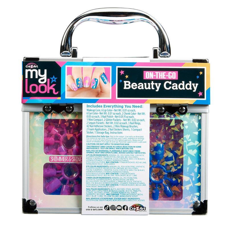 slide 2 of 9, My Look All in one Beauty Caddy: Craft Activity Kit with Applicator & Nail Polish, Plastic Material, 1 ct