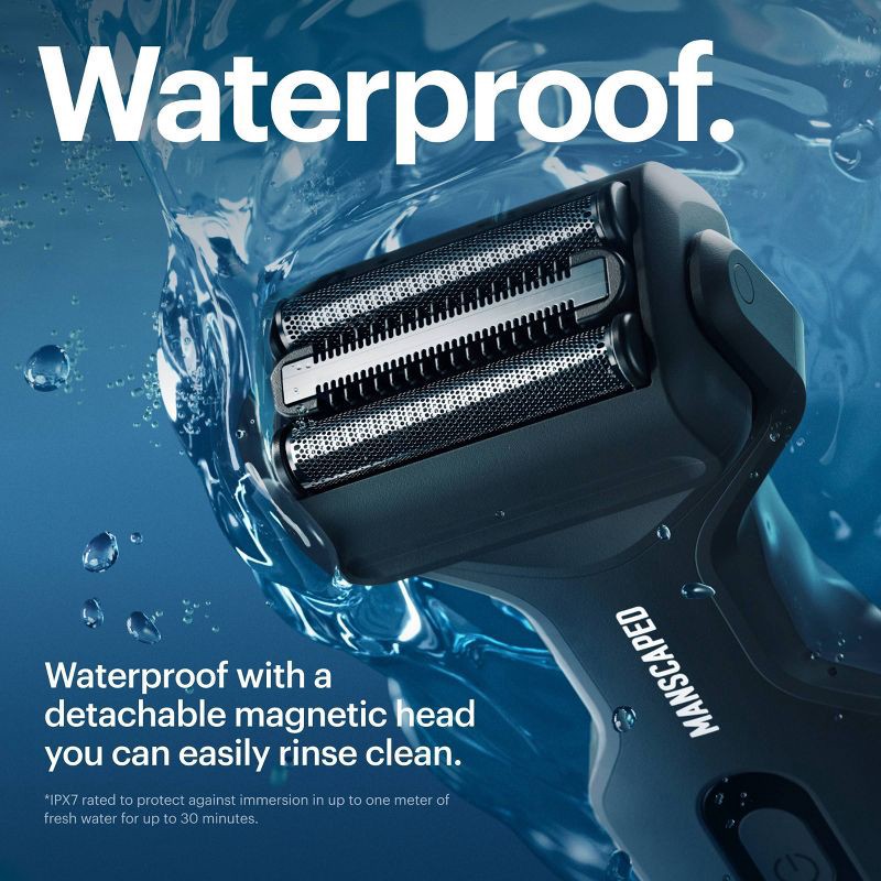 slide 9 of 12, Manscaped The Chairman Plus Essentials Kit, Electric Foil Face Shaver and SkinSafe Precision Trimmer with Soothing Aftershave Serum, 1 ct