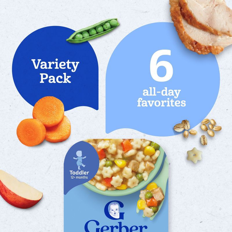slide 4 of 9, Gerber All Day Favorites Baby Food - 6ct/2.14lbs, 6 ct, 2.14 lb
