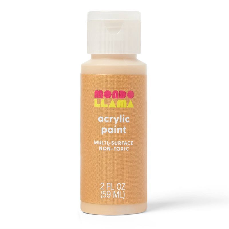 slide 1 of 3, 2oz Satin Acrylic Paint Whipped Honey - Mondo Llama™, 2 oz