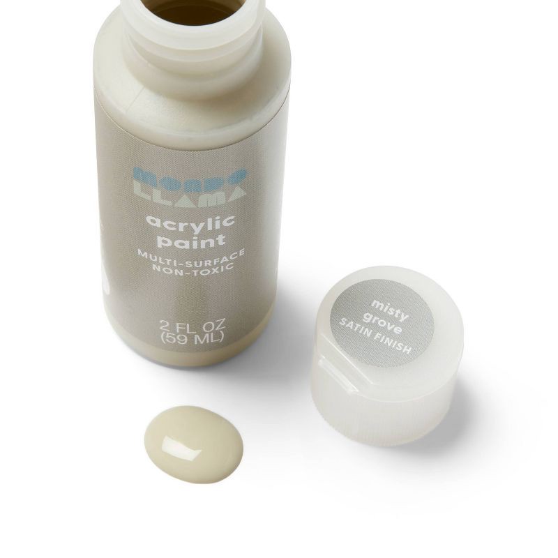 slide 2 of 3, 2oz Satin Acrylic Paint Misty Grove - Mondo Llama™, 2 oz