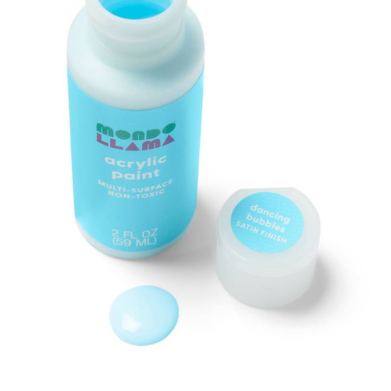 slide 2 of 3, 2oz Satin Acrylic Paint Dancing Bubbles - Mondo Llama™, 2 oz