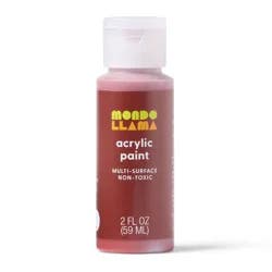 2oz Satin Acrylic Paint Tart cranberry - Mondo Llama™