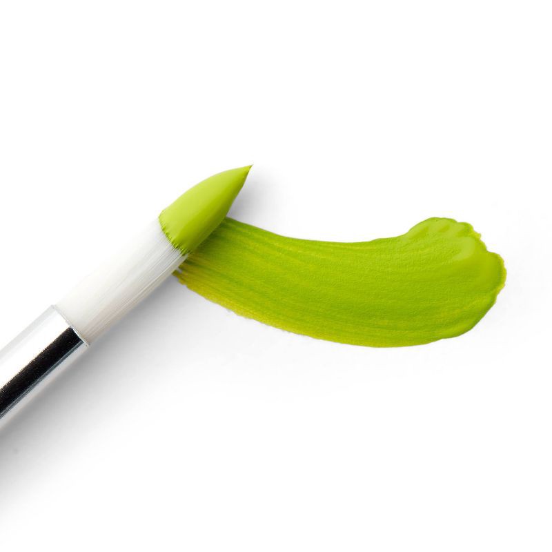slide 3 of 3, 2oz Satin Acrylic Paint Tart Green Apple - Mondo Llama™, 2 oz