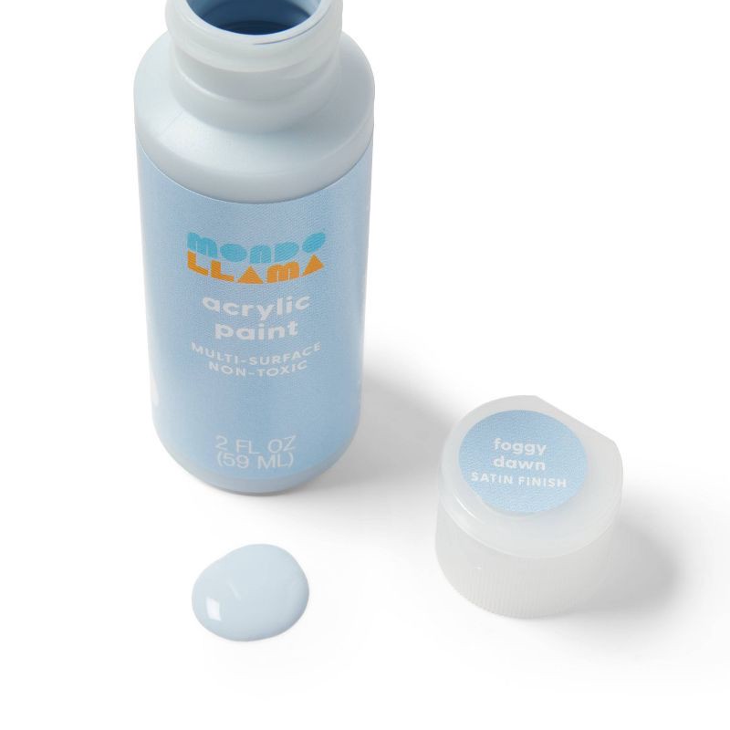 slide 2 of 3, 2oz Satin Acrylic Paint Foggy Dawn - Mondo Llama™, 2 oz
