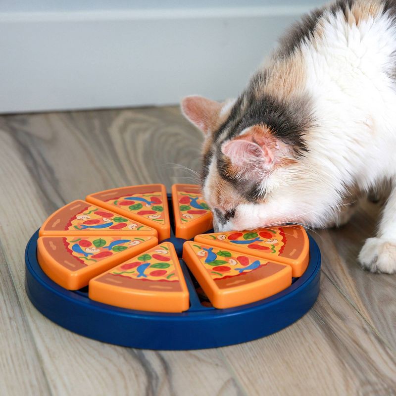 slide 5 of 6, Quirky Kitty Pizza Treat Puzzle Interactive Cat Toy, 1 ct