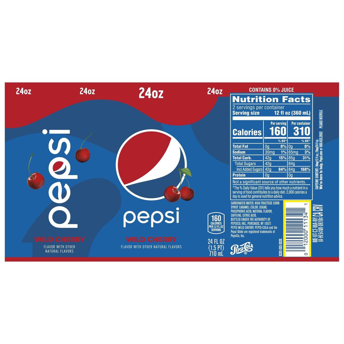 slide 10 of 10, Pepsi Soda, 24 fl oz