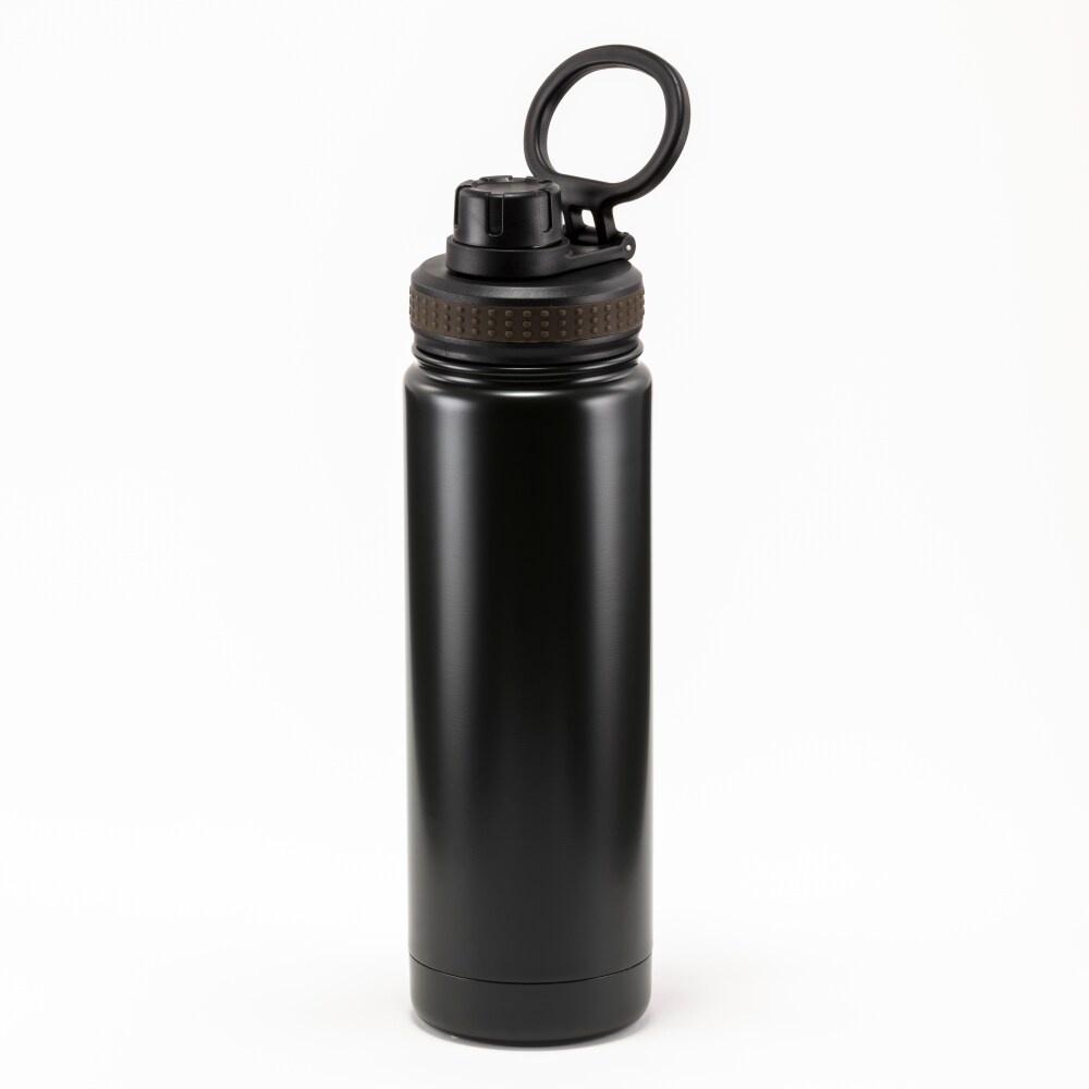 slide 1 of 1, Hd Designs Outdoors Stainless Steel Bottle With Sport Lid - Jet Black, 20 fl oz