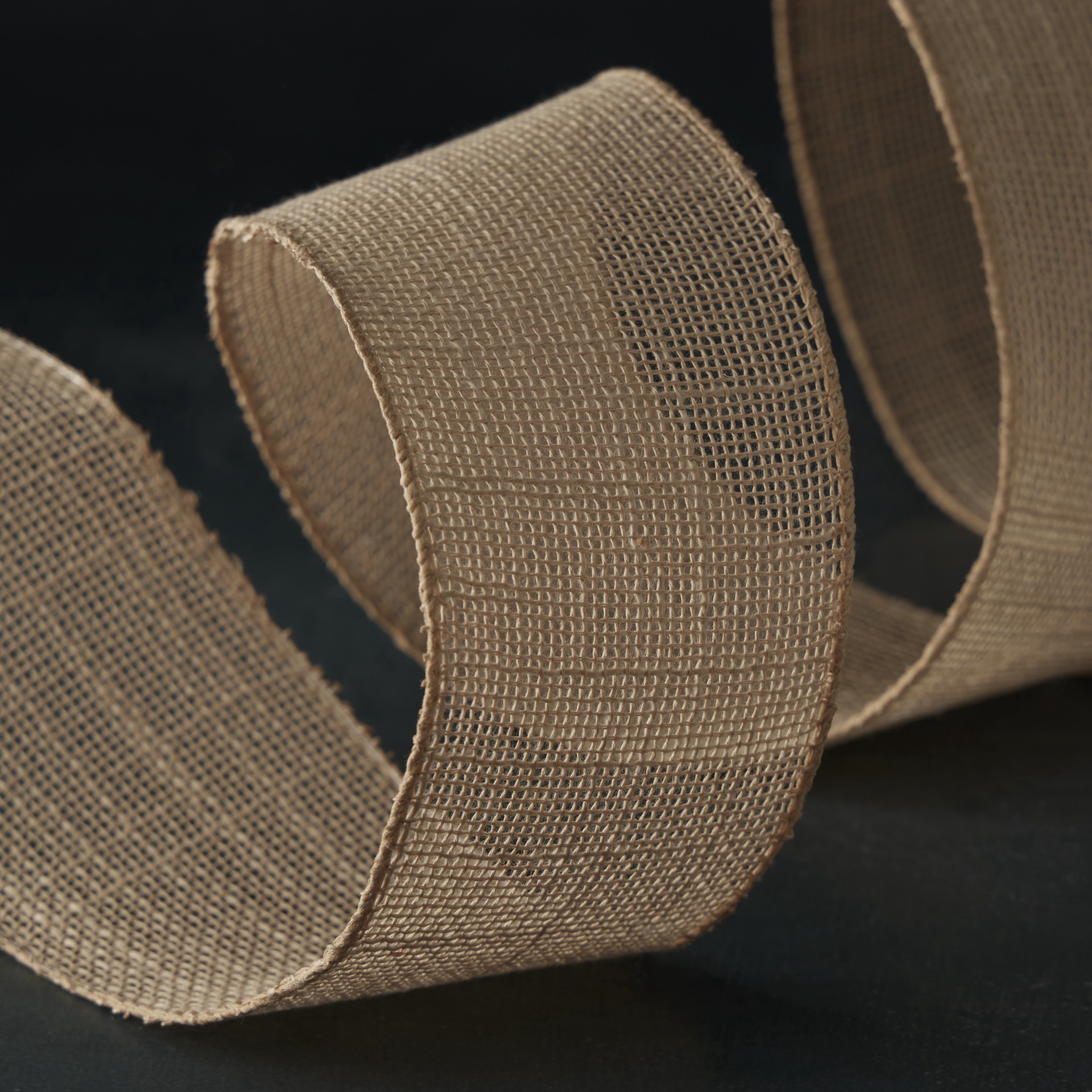 slide 3 of 4, 2.5" X 25ft. Faux Burlap Wired Textured Ribbon By Celebrate It Decor, 2.5 in x 25 ft