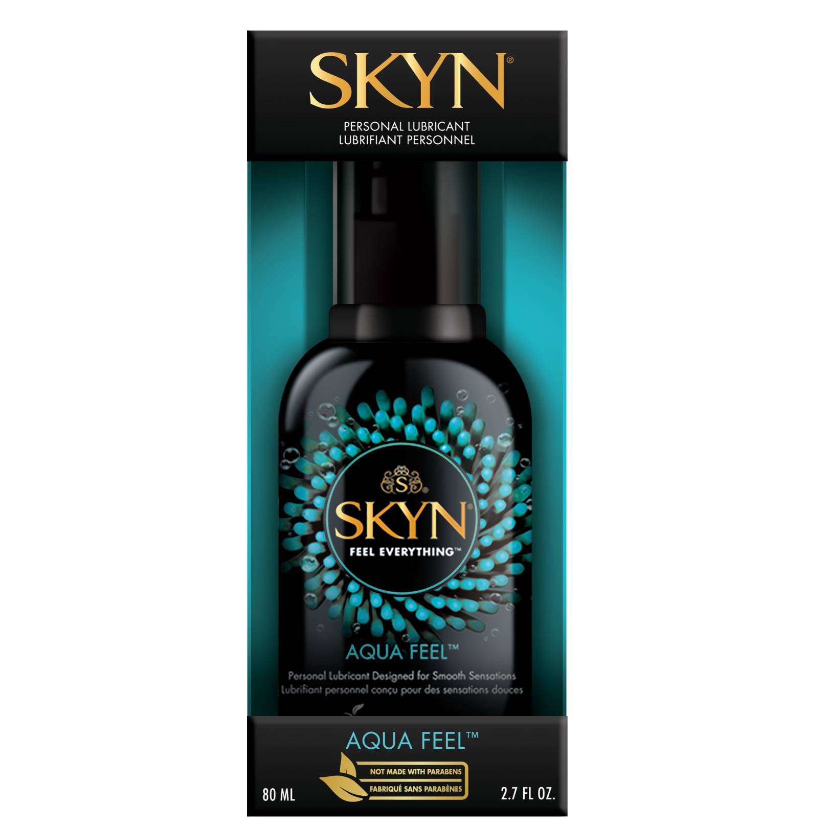 slide 1 of 1, SKYN Feel Everything Aqua Feel Personal Lubricant, 2.7 fl oz