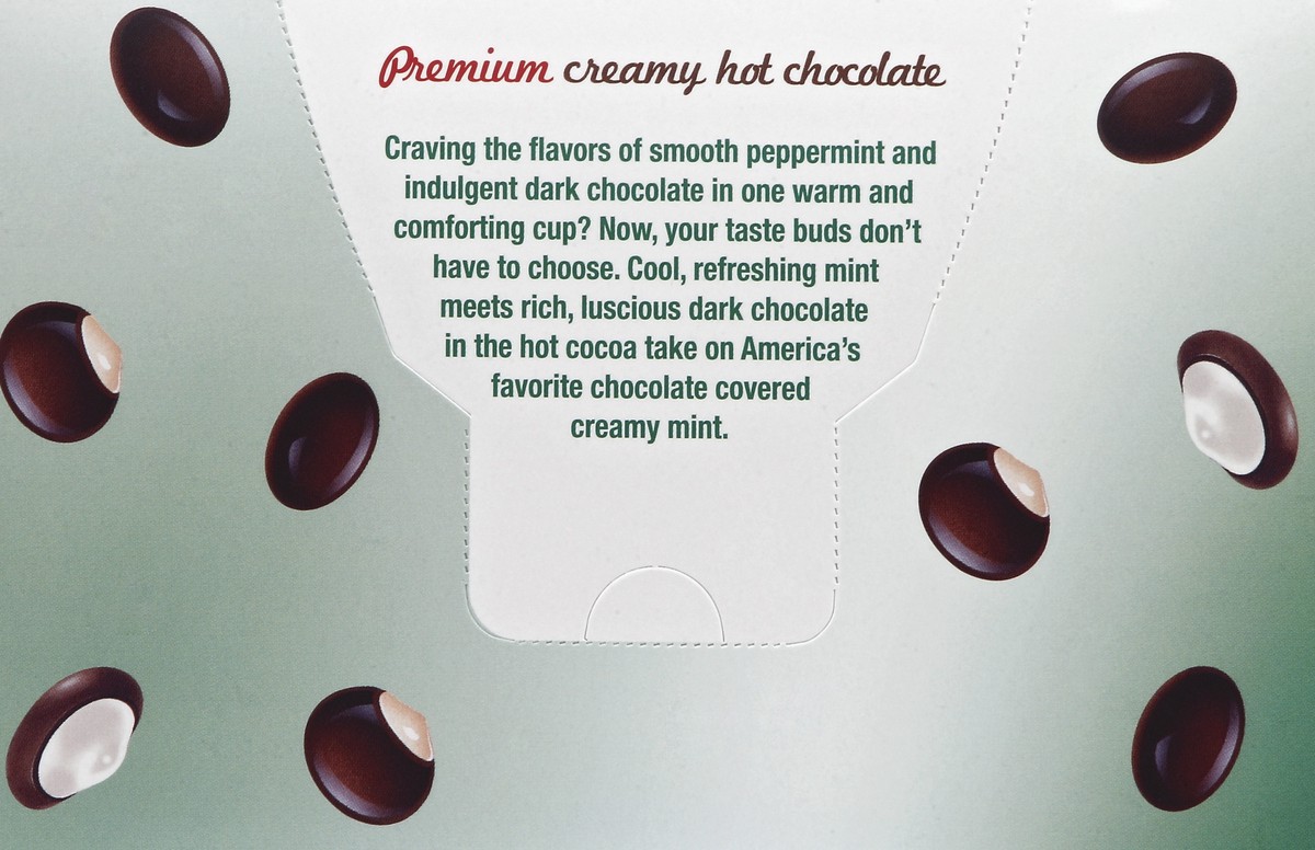 slide 5 of 5, Junior Mints Hot Cocoa, Mint Flavored, Single Serve Cups, 12Ct, 12 ct