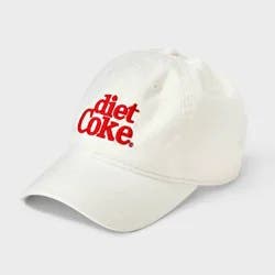 Women's Coca-Cola Diet Coke Cotton Baseball Hat - White