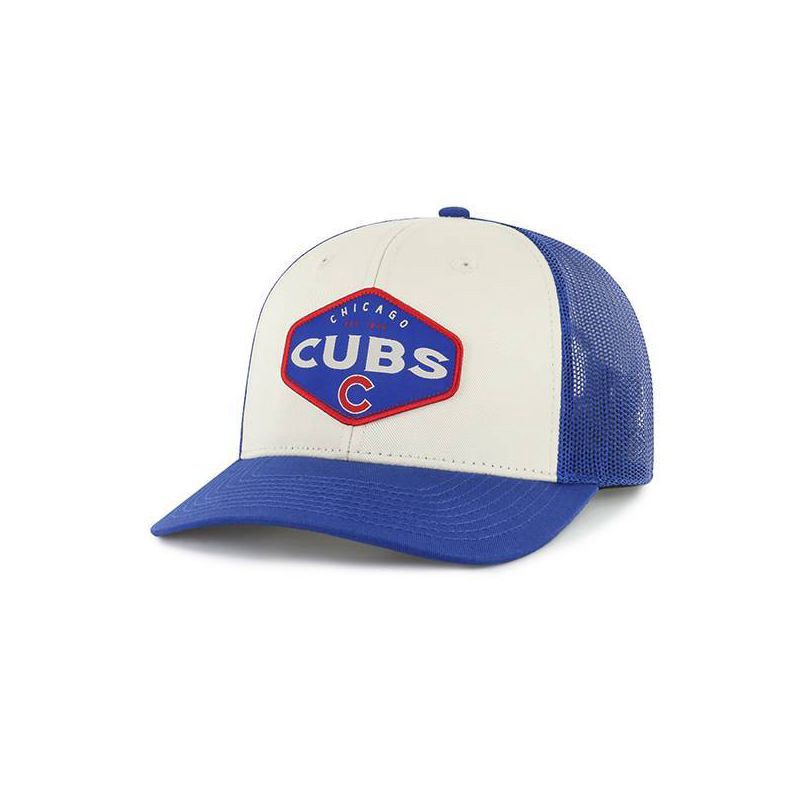 slide 1 of 2, MLB Chicago Cubs County Hat: Adjustable Snapback, Team Logo, Mesh Design, 1 ct