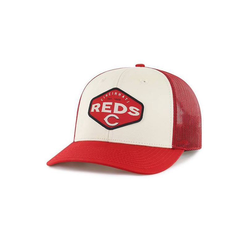 slide 1 of 2, MLB Cincinnati Reds County Hat: Team Logo, Adjustable Snapback, Mesh Design, 1 ct