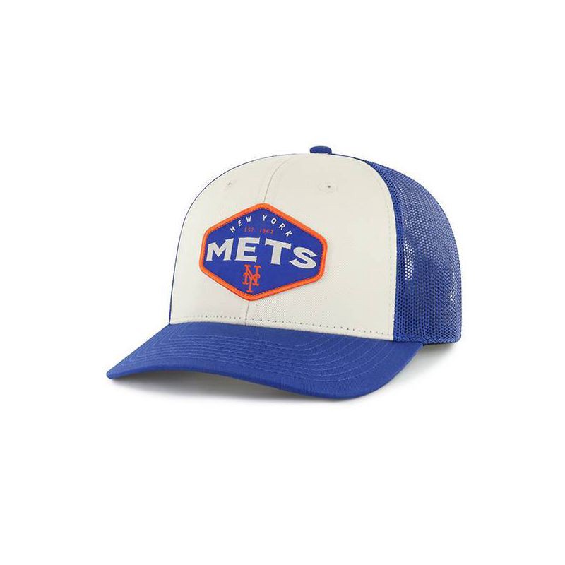 slide 1 of 2, MLB New York Mets County Hat: Adjustable Snapback, Team Logo, Mesh Fabric, 1 ct