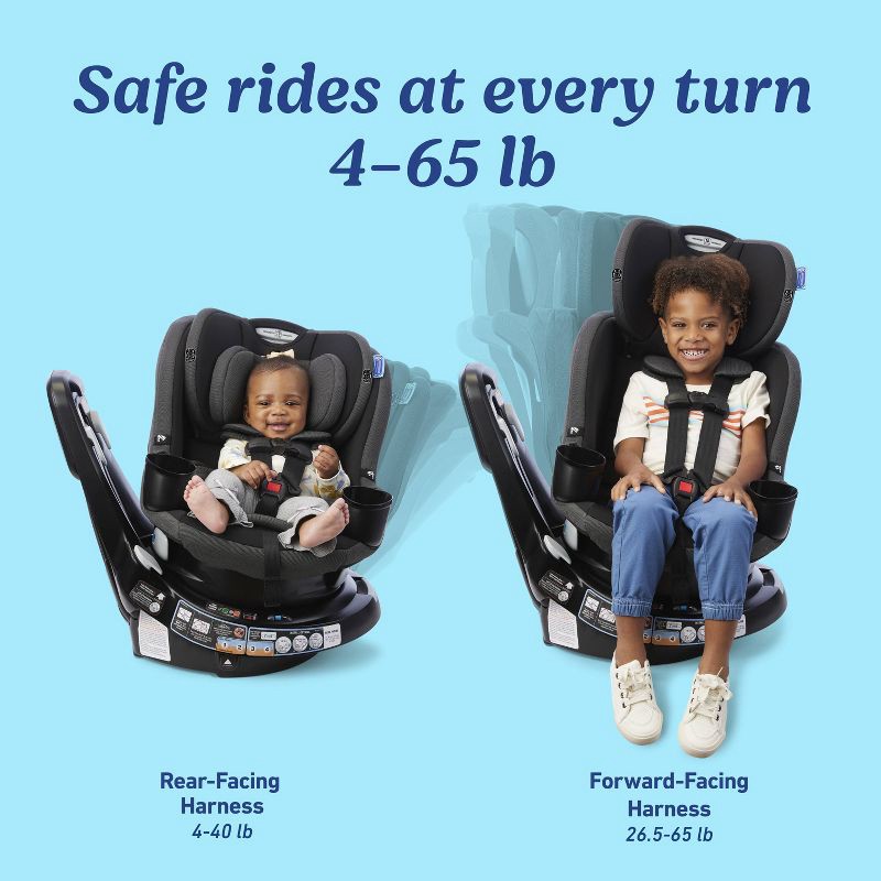 slide 3 of 8, Graco EasyTurn 2-in-1 Convertible Car Seat - Cyran, 1 ct